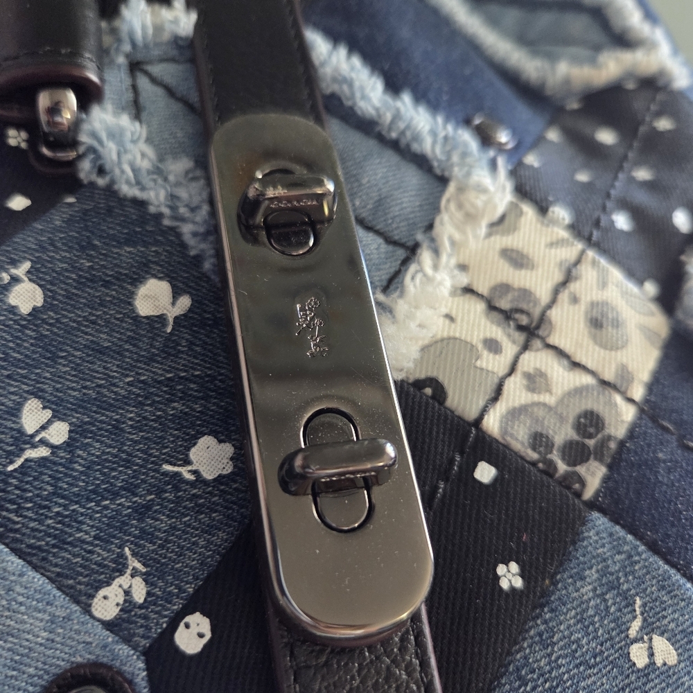 Coach Patchwork Leather Handbag With Crossbody St… - image 8